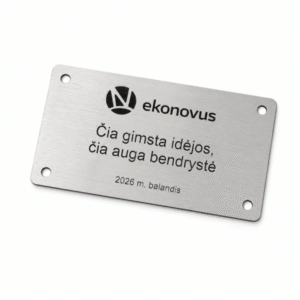 Prisukama lentelė su graviravimu
